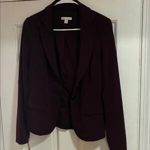 New York & Company Deep Red Blazer